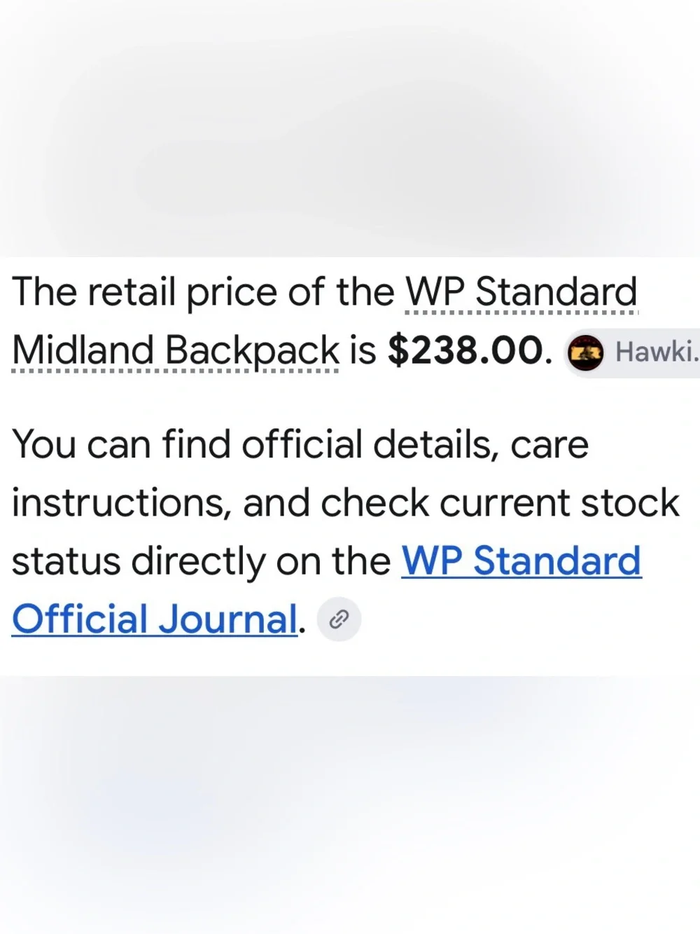 Wp Standatd Minimal Black Leather Backpack with Buckle Flap NEW